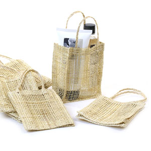4x5 Natural Abacca Tote Bag- pack by 10