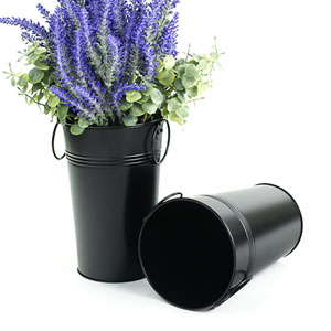 French Bucket Painted Black