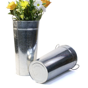 galvanized 9x18 bucket french basketwholesalers wholesale pc