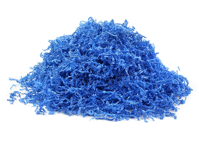 Light Blue Crinkle Paper Shred - 10 lb Box