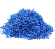 10 lbs. Crinkle Cut Paper Shred - Sky Blue