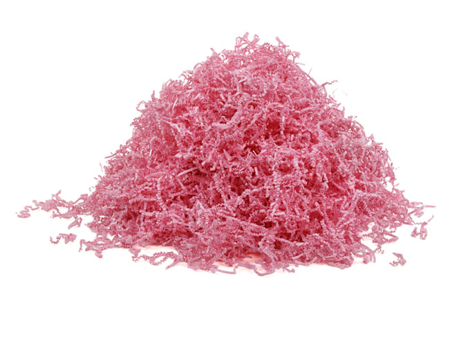 10 lbs. Crinkle Cut Paper Shred - Light Pink