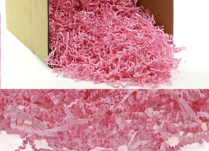 Pink Parchment Shred, 10 pound box-PARCH-PK-10