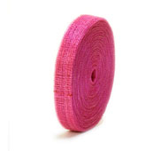 1" Sinamay Ribbon Hot Pink