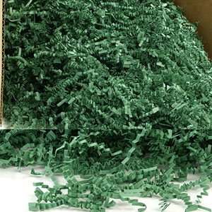 10 lbs. Crinkle Cut Paper Shred - Green