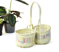 Bamboo Peanut Shop Pastel (2) 4" pots