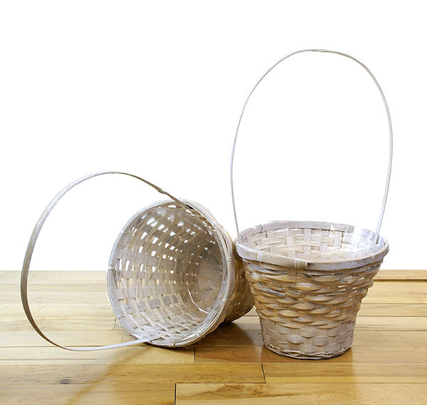 Bamboo Flower Basket Large Single