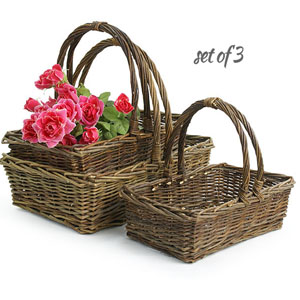 Dark Willow Rectangle Basket