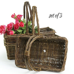 Dark Willow Rectangle Basket