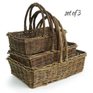 Dark Willow Rectangle Basket