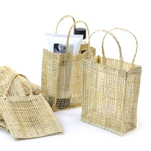4x5 Natural Abacca Tote Bag- pack by 10