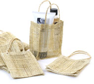 4x5 Natural Abacca Tote Bag- pack by 10