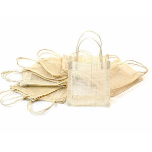 Sinamay Tote Bag Natural 5 x 6