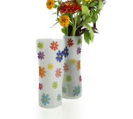 Poly Collapsible Vase - Colorful Daisies (10/pk)