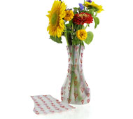 Poly Collapsible Vase - Hearts (10/pk)