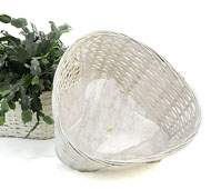 Bamboo Triangular Pot White