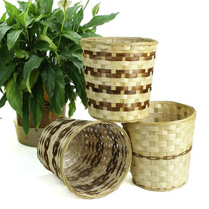 Bamboo Pot Cover for 8" pot