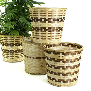 Bamboo Pot Cover Assorted for 10" pot