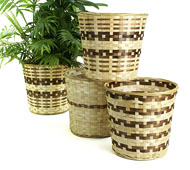 Bamboo Pot Cover Assorted for 10" pot