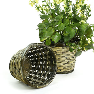 Rattan Pot Cover for 6" pot