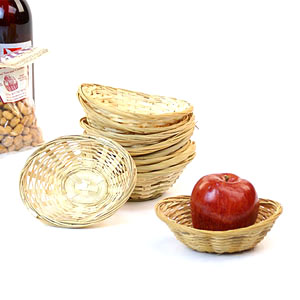 6" Bamboo Thin Bowl Oval