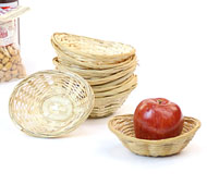 6" Bamboo Thin Bowl Oval