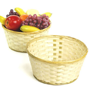 10" Natural Bamboo Bowl