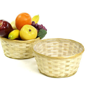 8" Natural Bamboo Bowl