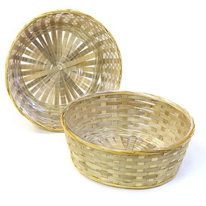 12" Natural Bamboo Bowl