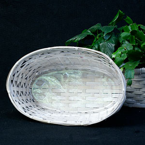 15" Bamboo Double Planter