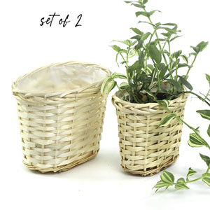 Willow Oval Deep Tray set of 2