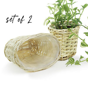 Willow Oval Deep Tray set of 2