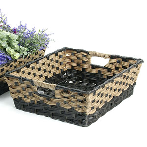 Woven Tray Rectangle Natural/Brown