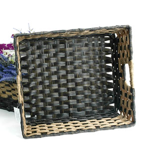 Woven Tray Rectangle Natural/Brown