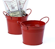 5"  Tin Pot Red