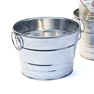 7" Galvanized Pot with side ear Handle