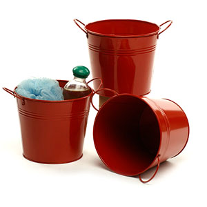 6.5" Tin Pot Red