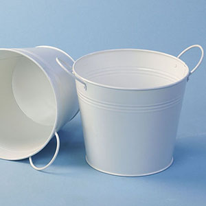 6.5" Tin Pot White