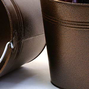 8.5" Pail Antique Brown Finish