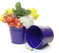 8.5" Pail Purple-Distressed