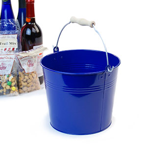 8.5" Pail Royal Blue-Distressed