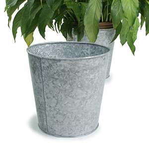 Tin Pot Cover for 8" Pot Galvanized