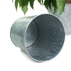 Tin Pot Cover for 8" Pot Galvanized