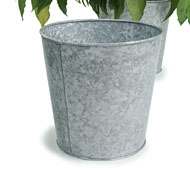 Tin Pot Cover for 8" Pot Galvanized