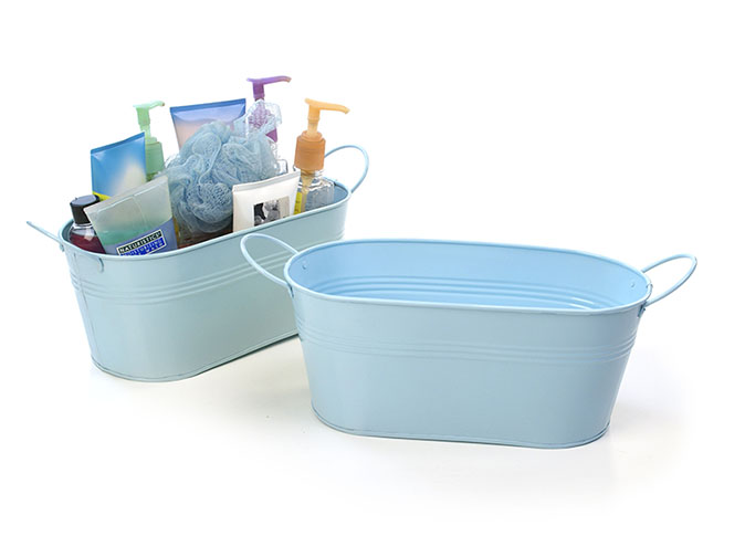 Plastic Handy Tub Oval Blue - Dollar Store