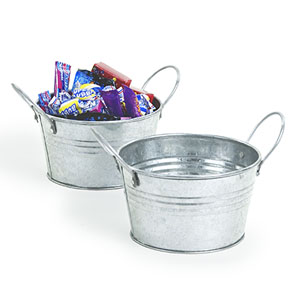 5" Mini Galvanized Tub