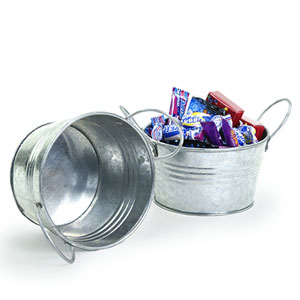 5" Mini Galvanized Tub