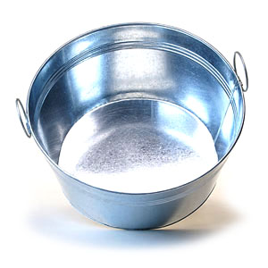 16" Galvanized Round Tub