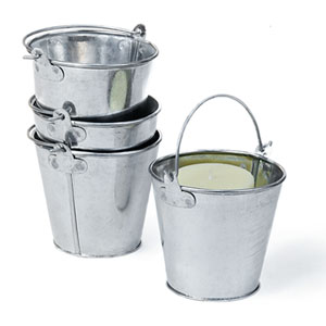 3 7/8" Mini Galvanized Pail no ridges