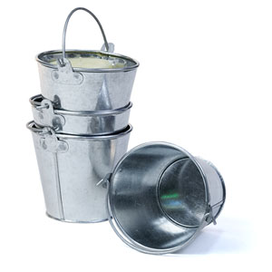 3 7/8" Mini Galvanized Pail no ridges